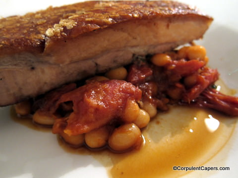 Pork Belly with Boston Beans