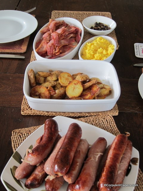 Brunch of Nant Du Pork Sausages and Bacon