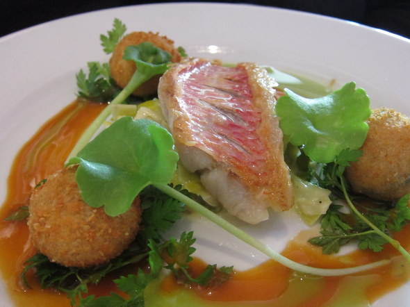 Picture of pan roasted red mullet