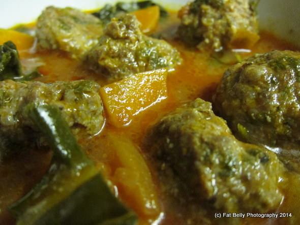 Corpulent Capers: Spicy Meatball Soup
