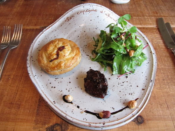 Corpulent Capers: Pithivier au faisant et figues - Pheasant and fig paté in puff pastry.